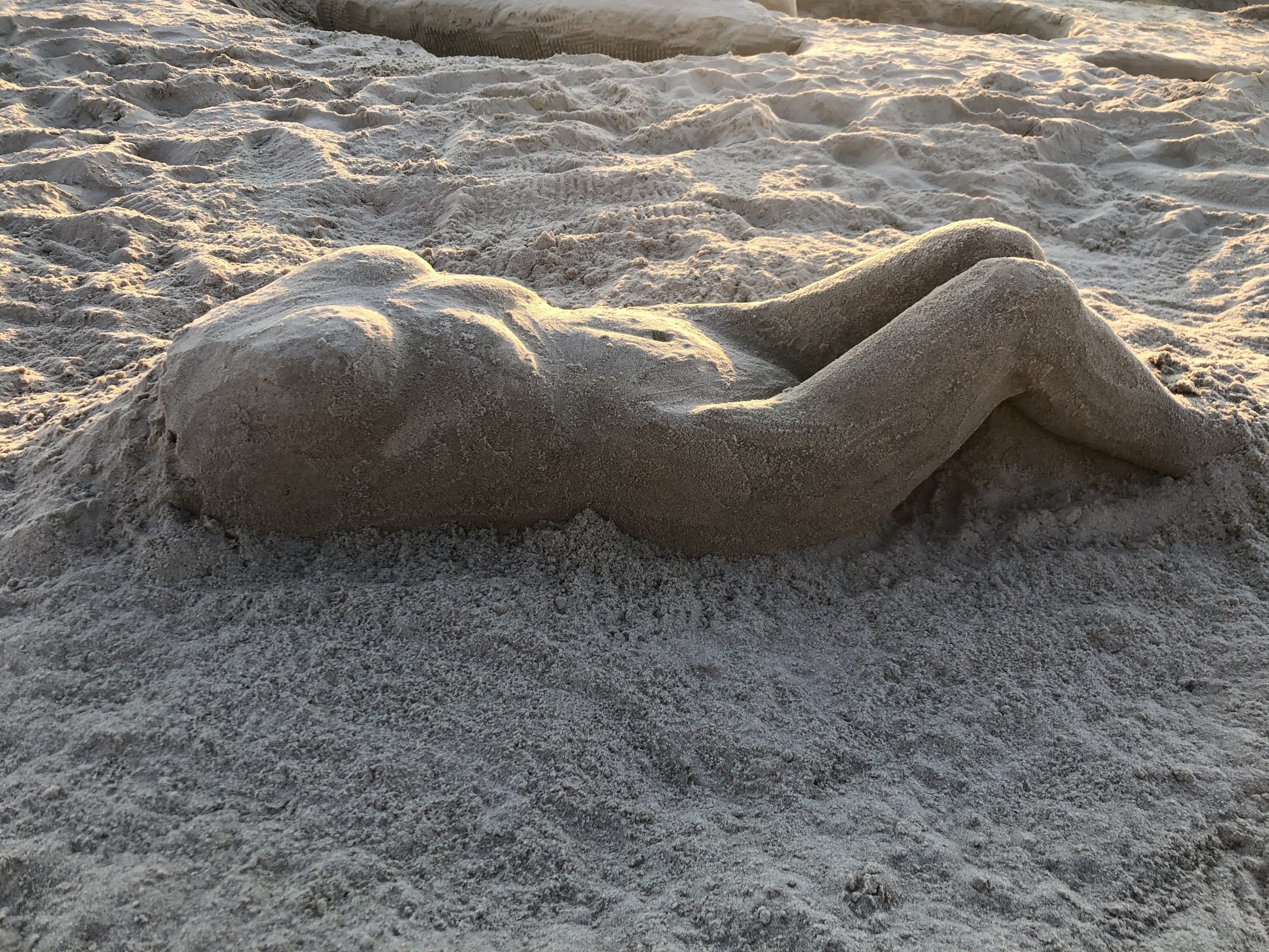 Sandkunst, die Seele baumeln lassen